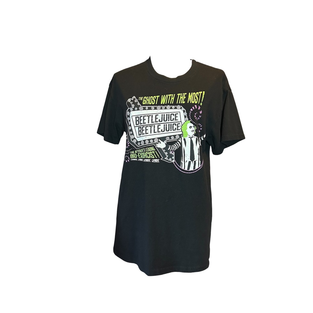 Beetlejuice Ghost With The Most Graphic T-Shirt Black Sz M Unisex